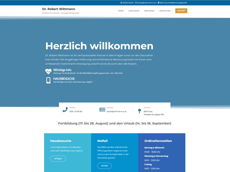 Website-Erstellung für eine Kinderarztpraxis in Graz von Natascha Ljubic